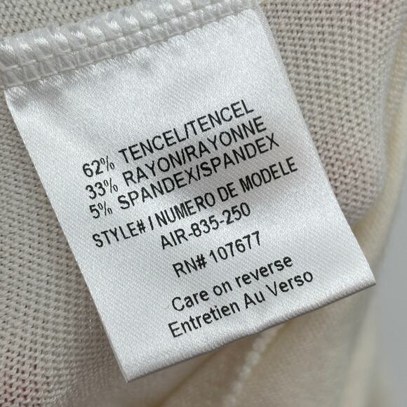 Alice + Olivia Air Cream Wrap Around Drapey Infinity Cardigan Sweater - Picture 10 of 13